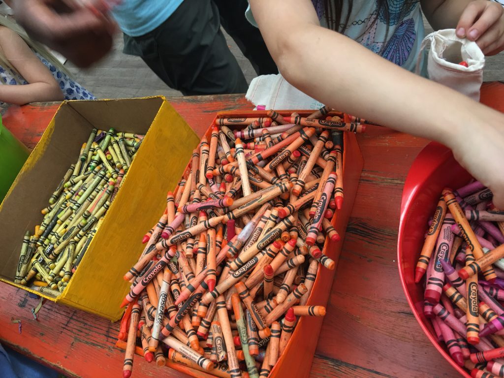 Crayon Sorting, 25K crayons at Au Fudge | Crayon Collection